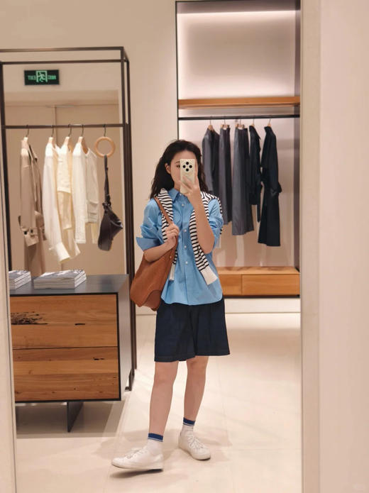 【高品质私服】【IC全棉府绸长袖衬衫】清新淡雅如春日晴空，温柔中带着活力，G1310-CC【无标出货 介意慎拍】 商品图6