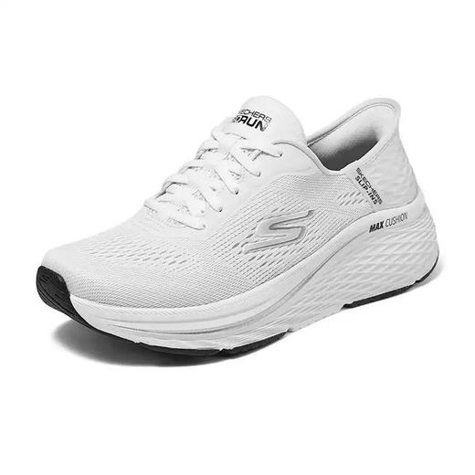 Skechers斯凯奇 女缓震跑步鞋 129606W-WBK 商品图0