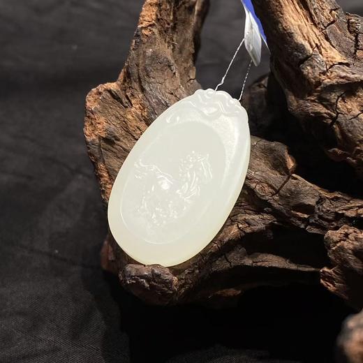 【快抱】【于田产和田玉于田料白玉生肖马】出证书，发货1~5天，48小时鉴赏期 商品图3