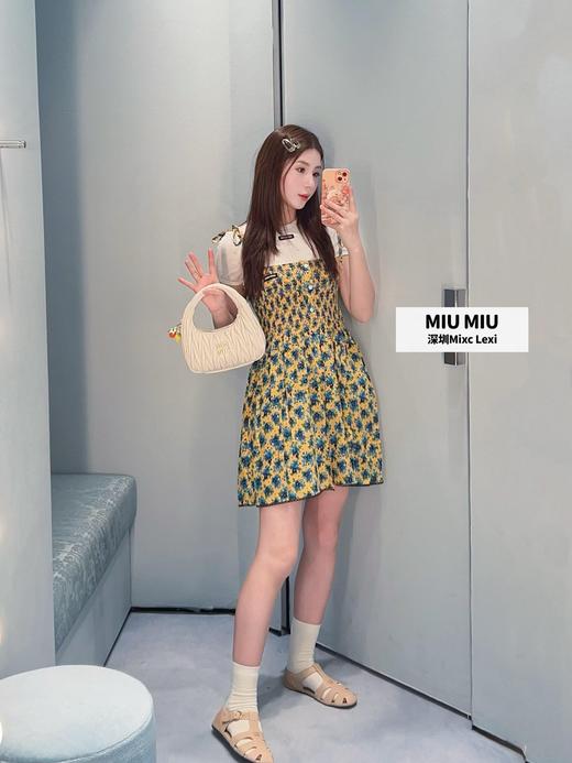 缪缪 26Ss春夏新款 向日葵黄碎花吊带连衣裙（MM） 商品图5
