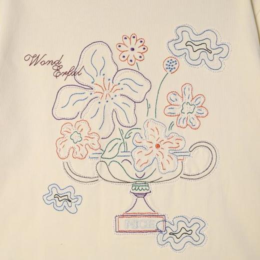 2607SDSA男装2026新款高贵轻奢潮牌花瓶花卉精致刺绣短袖百搭简约上衣 商品图5