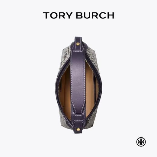 【香港直邮】Tory Burch/汤丽柏琦 T MONOGRAM 提花流浪包169376  清关约7个工作日-w 商品图3