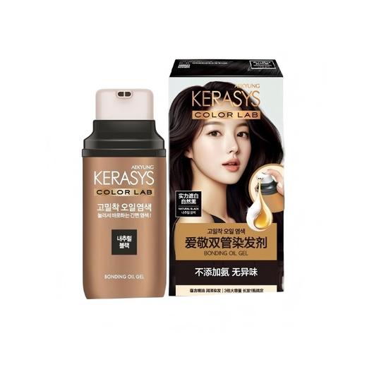 爱敬 科娜洗丝炫彩持色染发剂自然黑250g WJH5717 商品图0