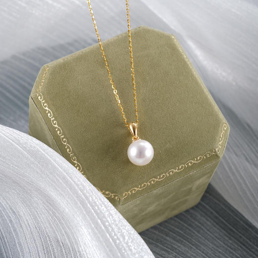 子佩集【月光柔情】银S925珍珠惜王妃套链【P3024】9mm珠双色吊球2601 商品图9