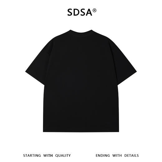 SDSA男装2026新款高贵轻奢韩系简约环形刺绣宽松圆领短袖T恤百搭 商品图1