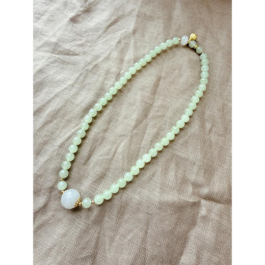 【非质量问题不退换】【贝拉推荐】无尘.清欢 和田玉长串手串 三色系空灵盈润 以玉养人【配有证书】 商品图6