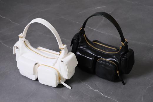 缪缪 新款腋下包口袋包黑白两色可选 商品图0