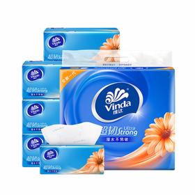Vinda维达 超韧系列抽纸3层100抽6包*1提S码 WVCR6B-1TS