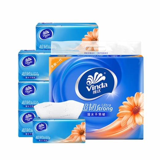 Vinda维达 超韧系列抽纸3层100抽6包*1提S码 WVCR6B-1TS 商品图0