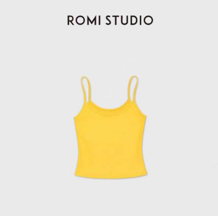 ROMI STUDIO“基础优雅”锦仿棉纯色弹力针织吊带背心RWDSST1627 商品图1