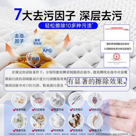 （GX）德佑羽绒服清洁湿巾10片*8包 商品图3