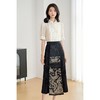 米思阳新中式复古绣花时尚套装国风小衫马面裙两件套女5M25BG4070 商品缩略图1