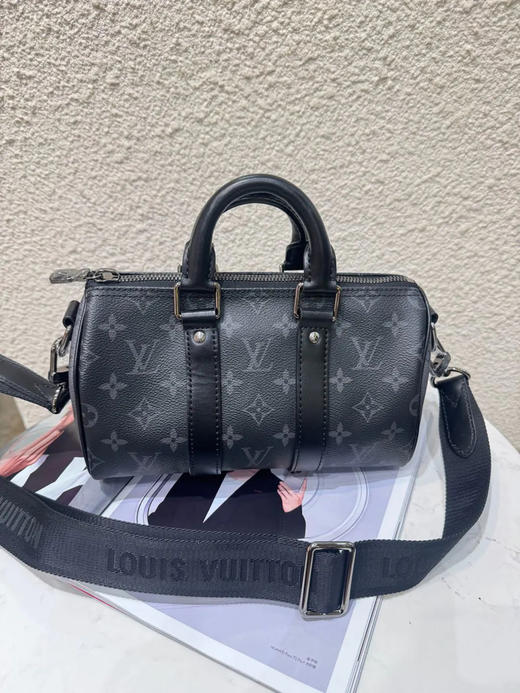 LV Keepall25 黑色 老花 斜挎包 商品图1