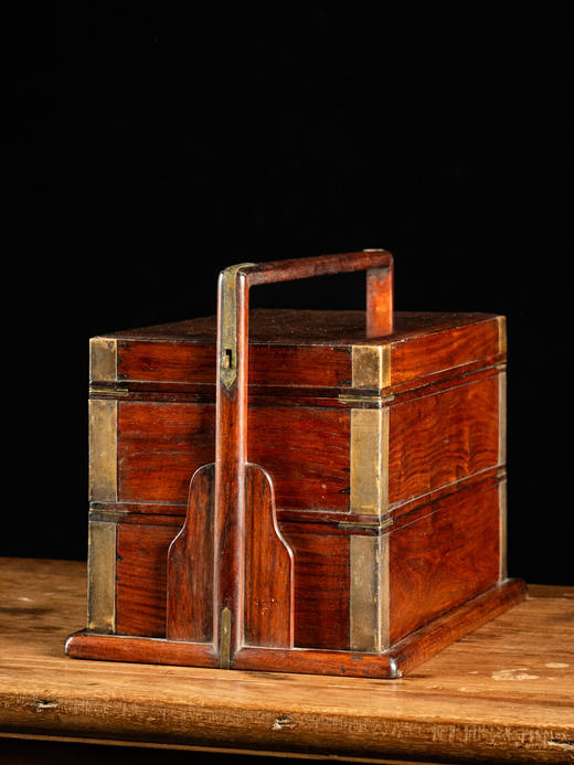 清早期	黄花梨满彻两撞提梁盒 商品图2