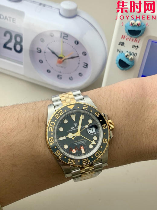 VS配重版 劳力士格林尼治型 GMT格林尼治 V3升级版 VS配重间金皮蛋圈 重量160克+ 男士腕表 丹东3285一体机 震撼登场 商品图5