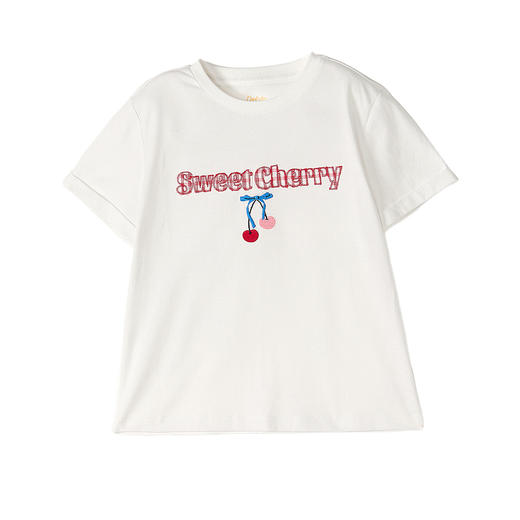 笛莎Deesha 2026年夏季新款中童女童图案T恤T恤 商品图4