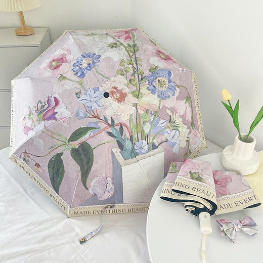 韩国AVRNA 法式高级感碎花 晴雨伞/太阳伞/遮阳伞 晴雨两用 自动款/手动款 商品图0