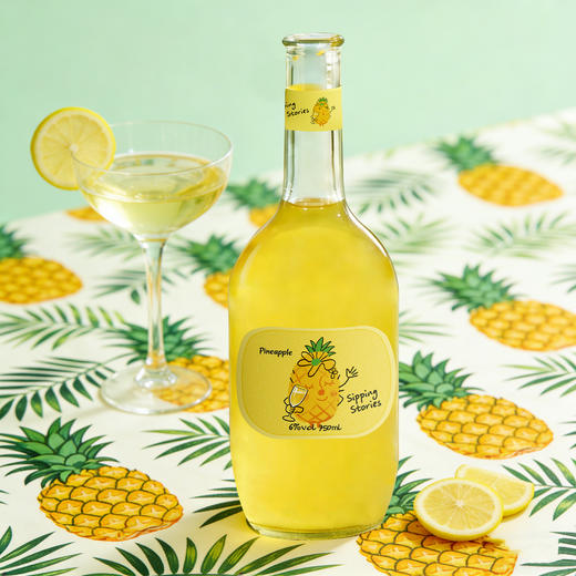 酌见物语 莫斯卡托凤梨风味配制酒 冰镇一下更好喝 750ml/瓶 商品图1