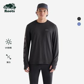 【2件9折】【ROOTS】男式休闲长袖T恤