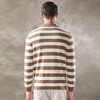 安东尼奥A&N 秋冬时尚条纹撞色男式翻领羊毛衫软糯亲肤针织休闲毛衣4222006 商品缩略图3
