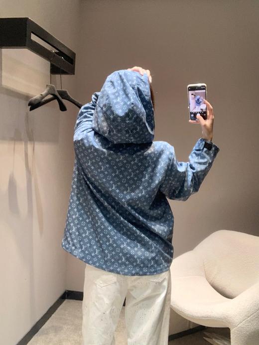 驴家 26Ss早春新款 老花印花连帽风衣外套（MM） 商品图2