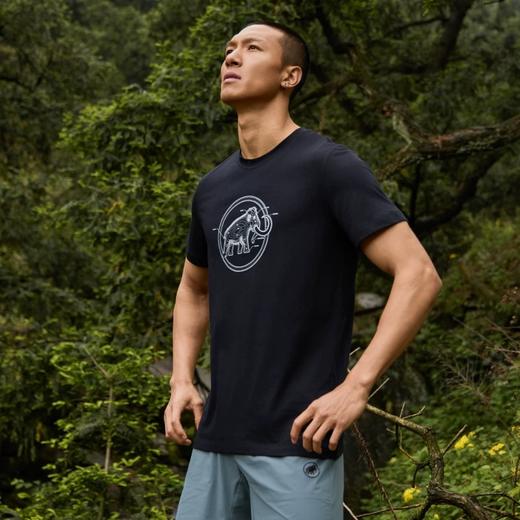 两色，青岛订单，猛犸象（Mammut）男士短袖T恤  户外轻量速干功能T恤 线条象短袖 商品图4