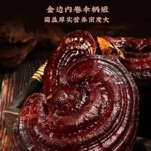 【福东海】灵芝礼盒 300g×2袋 整朵灵芝片可磨灵芝粉泡酒药材礼盒送礼滋补年货 商品图2