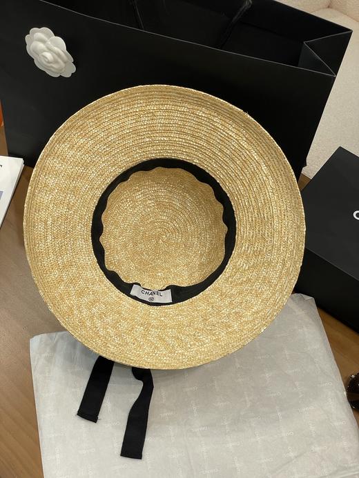 Chanel草编蝴蝶结礼帽 草帽 法式优雅的“氛围精致神器”（CO） 商品图1