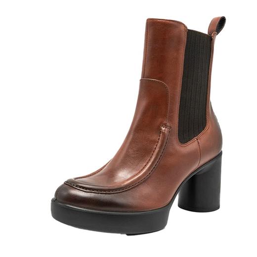 ECCO爱步 女粗跟皮靴 207363 商品图1