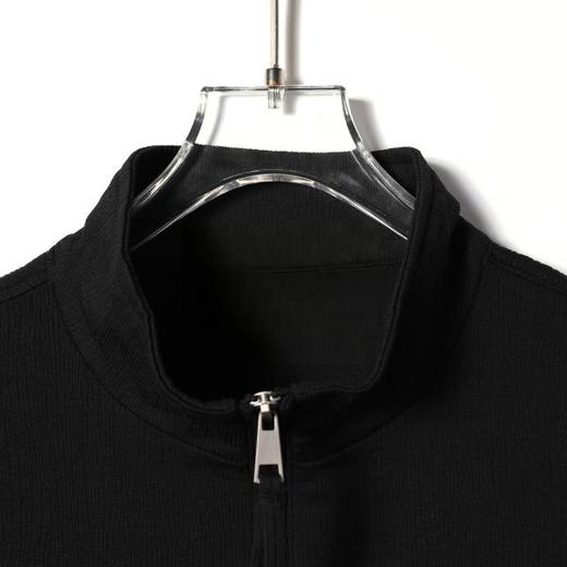 SDSA男装2026新款轻奢韩版半拉链立领短袖T恤百搭下摆松紧设计 商品图2