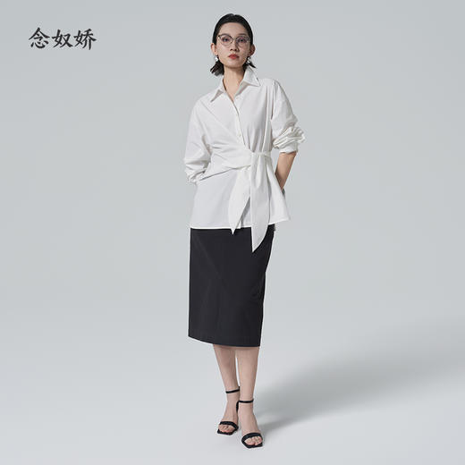 【商场同款】CNS6347 “ 松弛铅笔裙 ” 高支水洗棉+弹力 久坐舒适 商品图9