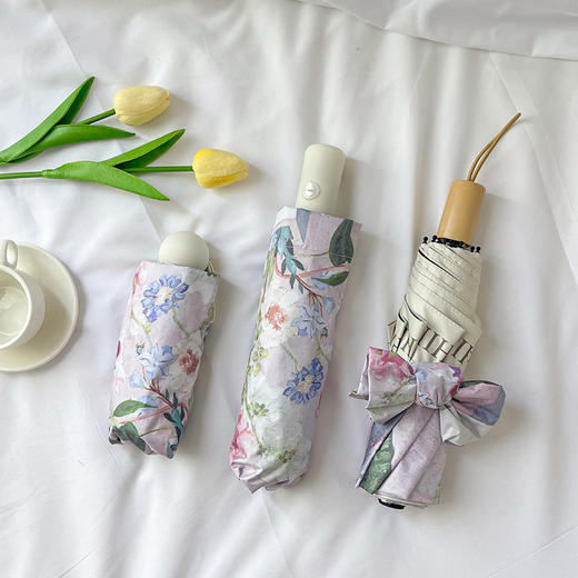 韩国AVRNA 法式高级感碎花 晴雨伞/太阳伞/遮阳伞 晴雨两用 自动款/手动款 商品图12