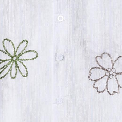 SDSA男装2026新款轻奢韩版复古彩色花卉刺绣竖条短袖衬衫百搭宽松 商品图3