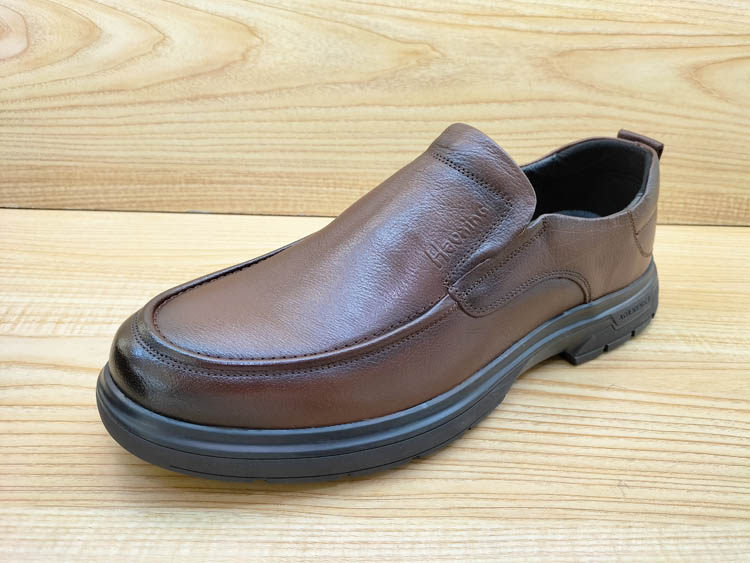 豪行正品13339701纯牛皮商务休闲皮鞋平底男单鞋