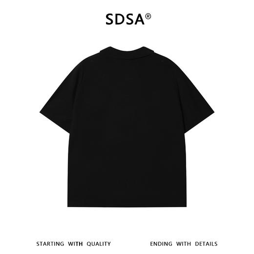 SDSA男装2026新款高贵轻奢老钱风纯色polo领短袖T恤百搭时尚上衣 商品图1