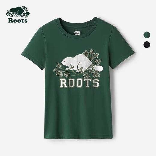 【2件9折】【ROOTS】女式休闲修身短袖T恤 商品图3