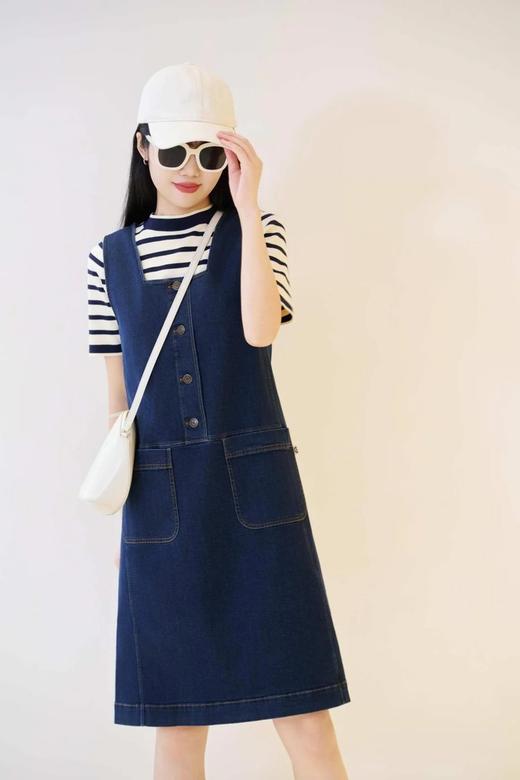 【高品质私服】【IC棉弹牛仔布中长连衣裙】赋予织物优越性能、上乘外观和舒适手感N1295-CC【无标出货 介意慎拍】 商品图6