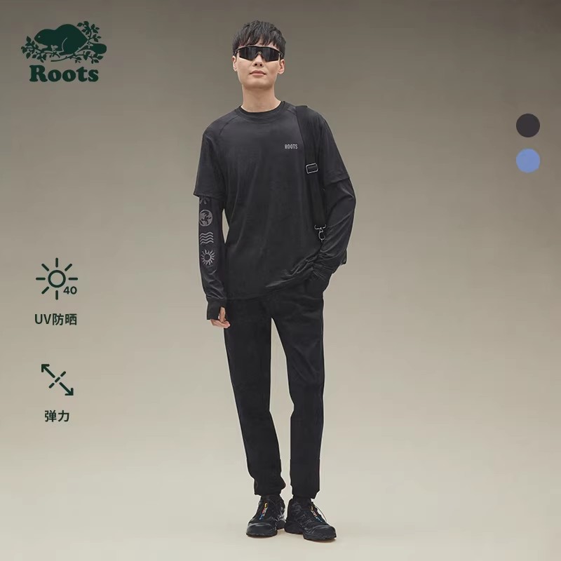 【2件9折】【ROOTS】男式运动休闲短袖T恤