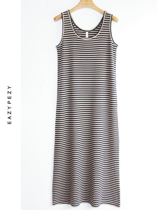 亚麻和天丝羊毛无袖连衣裙 商品图2