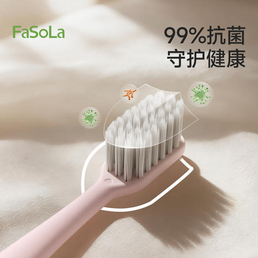 FaSoLa牙刷牙膏两件套便携折叠牙刷旅行洗漱用品套装出差组合装 商品图3