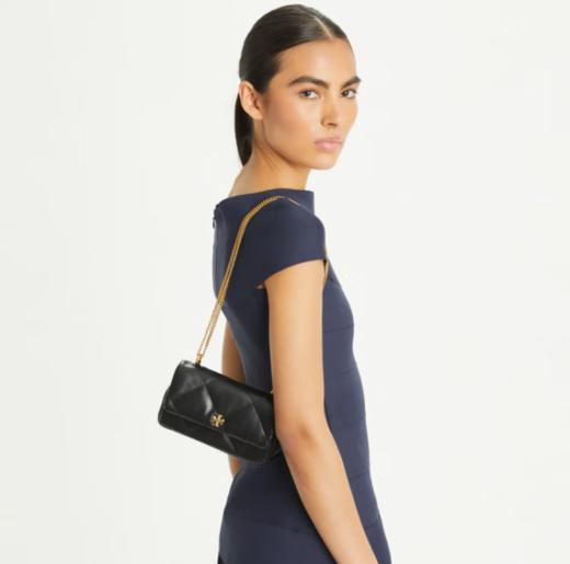 【明星同款】ToryBurch/汤丽柏琦 香港直邮 KIR迷你菱格纹翻盖肩背包女包154710  清关约7个工作日-w 商品图5