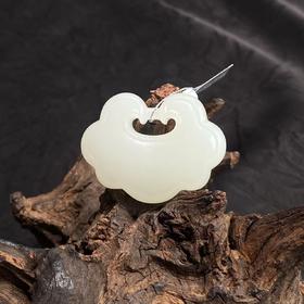 【快抱】【于田产和田玉于田料羊脂白玉平安锁 】出证书，发货1~5天，48小时鉴赏期