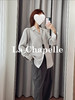 专柜实拍【抗皱免烫】拉夏贝尔/La Chapelle垂感高级！简约通勤百搭翻领排扣弧形下摆长袖衬衫短外套 商品缩略图2