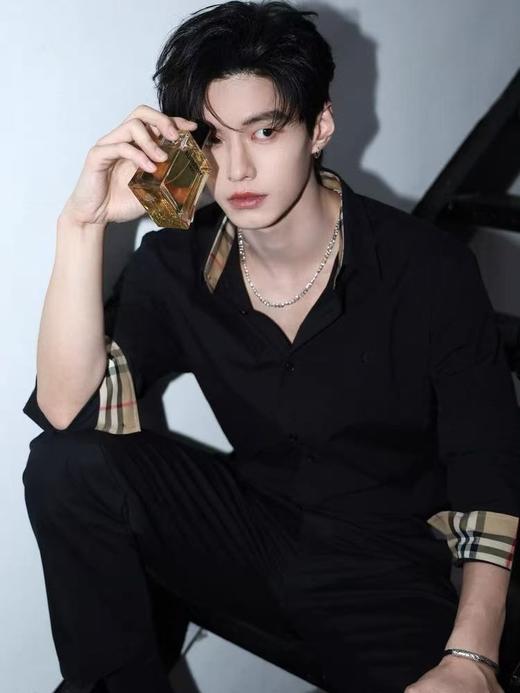 【2fz1】男子经典商务休闲刺绣弹力长袖衬衫！！ 商品图0