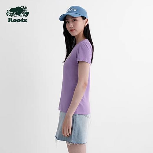 【2件9折】【ROOTS】女式海狸修身短袖T恤 商品图1