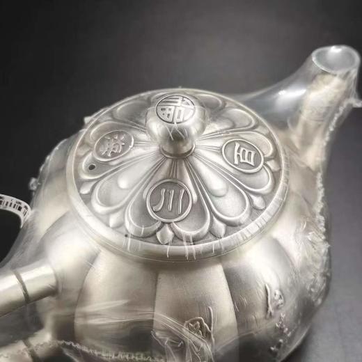 南瓜银壶套装一壶3盏 999足银 实木包装盒290.7克 商品图2