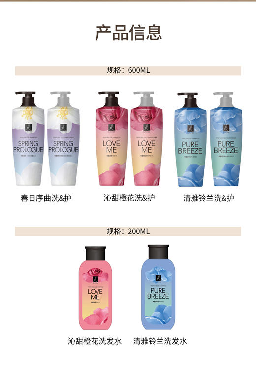 爱润丝婷香氛洗发水/护发素系列  LG集团 韩国进口 商品图10