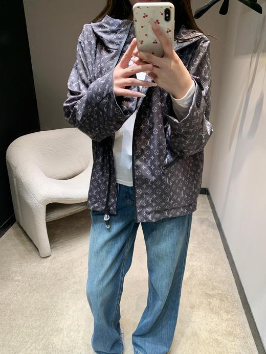 驴家 26Ss早春新款 老花印花连帽风衣外套（MM） 商品图13