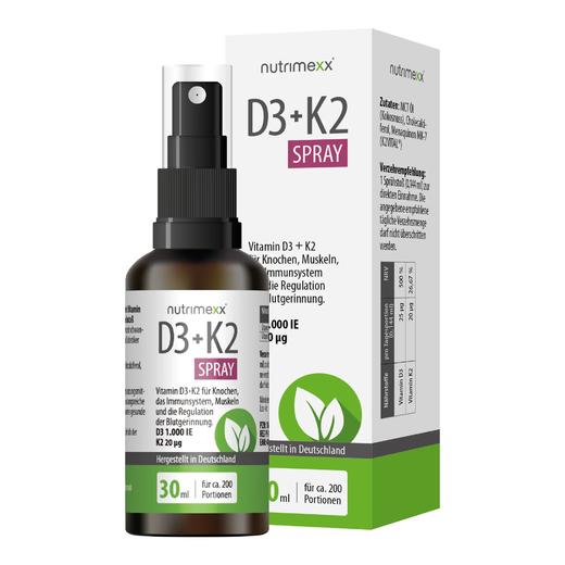 Nutrimexx幽萃美维生素D3+K2喷剂30ml 200次/瓶【德国直邮 下单请提供身份证正反面照片】 商品图4
