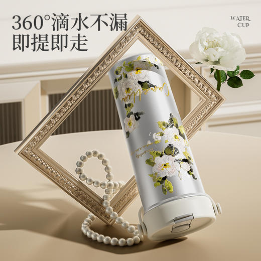 炊大皇 花绘山茶花保温杯550ml/彩盒包装 FG55A1 商品图4
